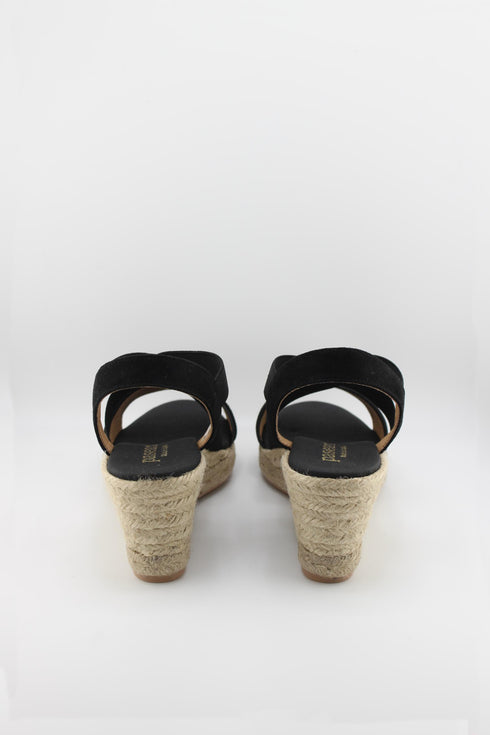 Paseart Espadrille Wedge Sandals with Elastic Straps